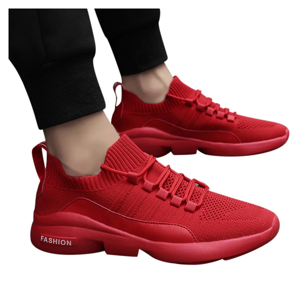 

SAGACE Sneakers Couple Mesh Breathable Non-slip Leisure Sports Shoes Thick-Soled Lightweight Shock-Absorbing running Shoes X0114