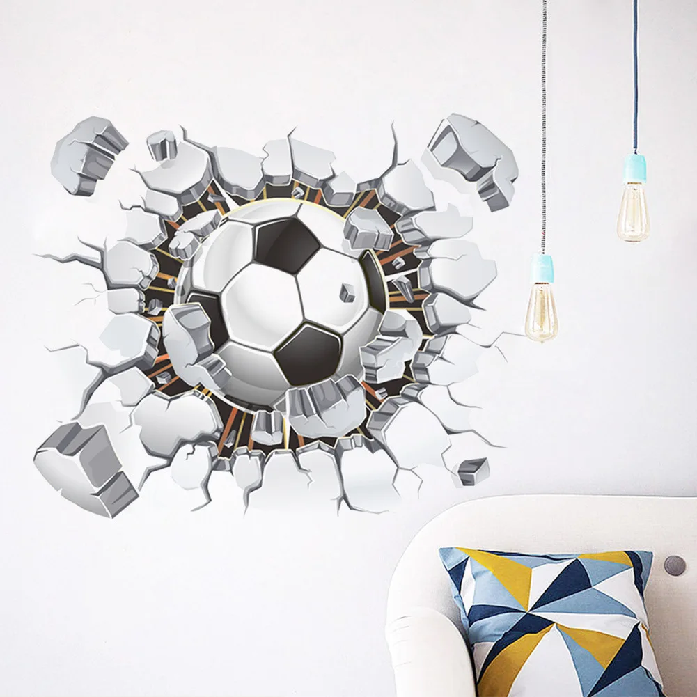 3d foreign trade hot selling football broken wall