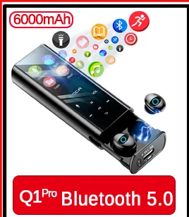 X8 TWS Bluetooth настоящие беспроводные наушники 5D стерео наушники мини TWS водонепроницаемые наушники 2200 мАч Внешний аккумулятор для смартфонов
