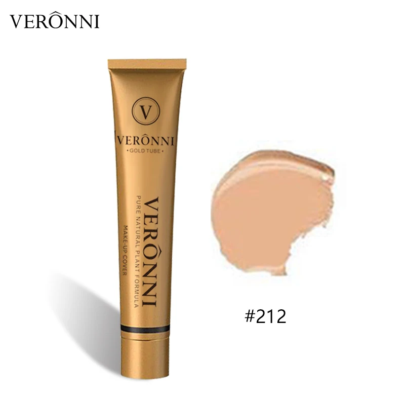 Concealer-212 VERONNI Full Cover 14 Colors Liquid Concealer консилер Makeup 40g Eye Dark Circles Cream Face Corrector Waterproof Make Up Base - Цвет: Concealer-212