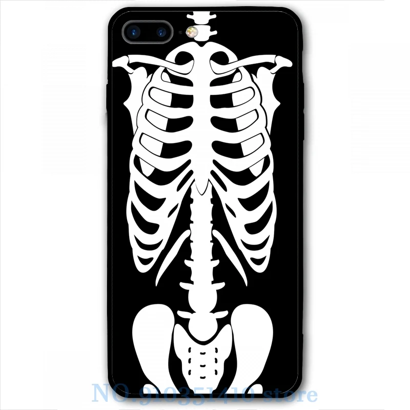Чехол для телефона с забавной футболкой человеческим скелетом iPhone 12 Pro 11 X XR XS Max 8 7