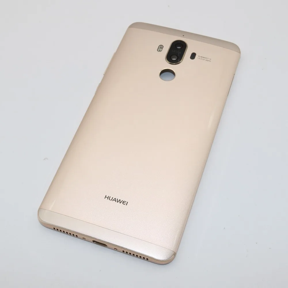 Mate 9 Задняя крышка батареи для huawei mate 9 MT9 задняя крышка батарейного отсека с объективом камеры боковые кнопки с инструментами
