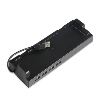 

Game Console Holder External Splitter Expansion Adapter 4 USB 2.0 HUB Dock for Nintendo Switch NS Stand