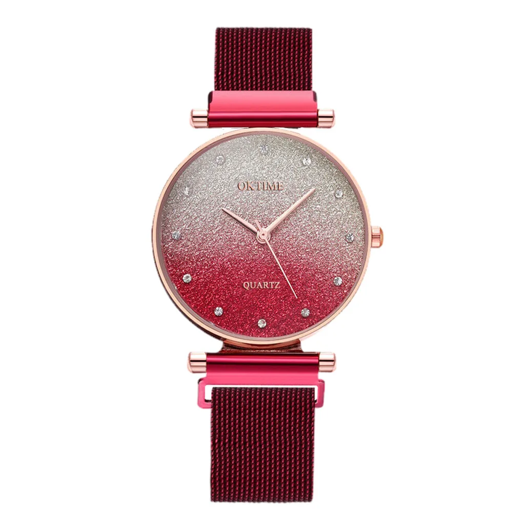 Повседневные кварцевые наручные часы relojio mujer небесно-магнитный ремешок женские наручные часы с бриллиантами Женские часы подарок Relogio Feminino
