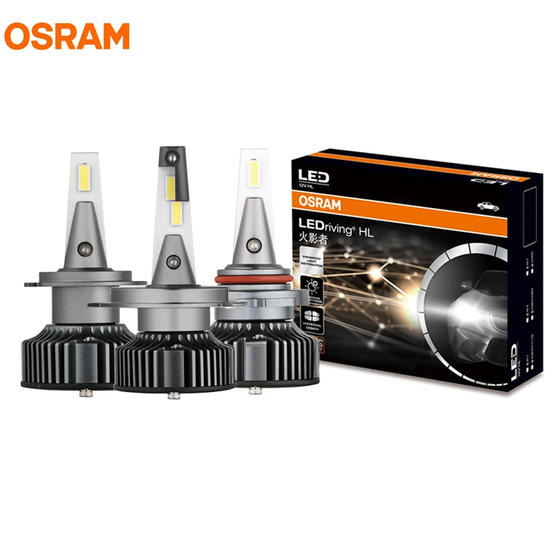 Лампа Ксеноновая OSRAM СВЕТОДИОДНЫЙ H1 H4 H7 H8 H11 H16 9012 9003 9005 9006 HB2 HB3 HB4 H1R2 HYZ светодиодный расклинивающий 6000K белый светодиодный фар автомобиля+ 140% яркий, 2X