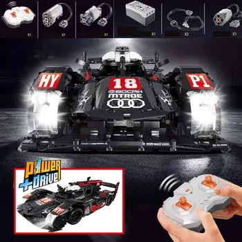 

New MOC Super Racing Car R18 Fit LeGINGlys Technic Building Block Bricks Kid Educational Toys Christmas Gifts Kid Gift