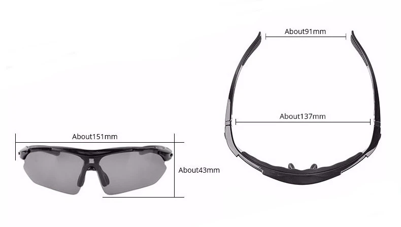 DAZONWAY CE901 Cycling Eyewear Bicycle Sunglasses Cycling Glasses MTB Road Bike Mens Glasses Hiking Driving Fishing 5 Lens