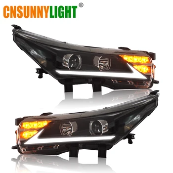 

CNSUNNYLIGHT For Toyota Corolla 2014 2015 Car Headlight Assembly Cases LED DRL Turn Signal Light Projector Lens Headlamp