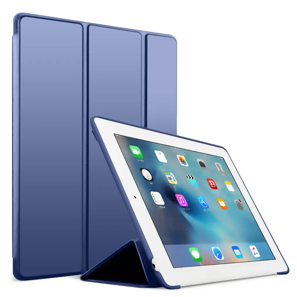 Роскошный кожаный чехол для iPad 10 2 дюймов 2020 тонкий складной твердый планшета с