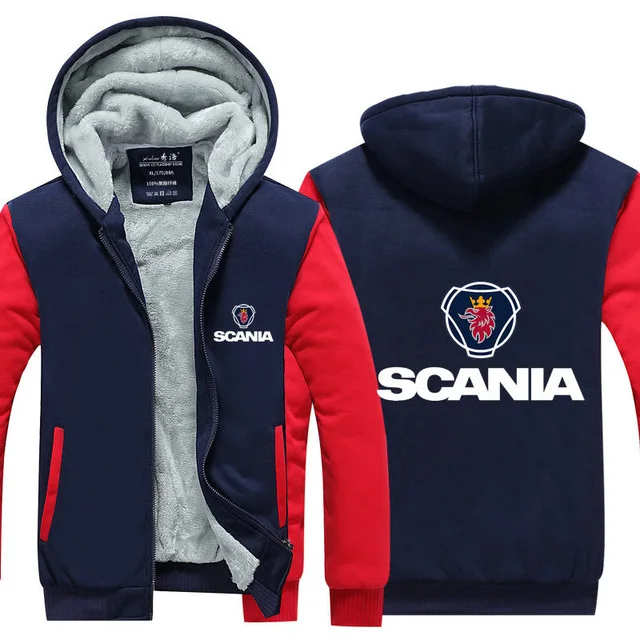 Зимняя Толстая куртка с капюшоном толстовка на молнии Толстовка Scania стильная повседневная утепленная куртка на молнии S-5XL a