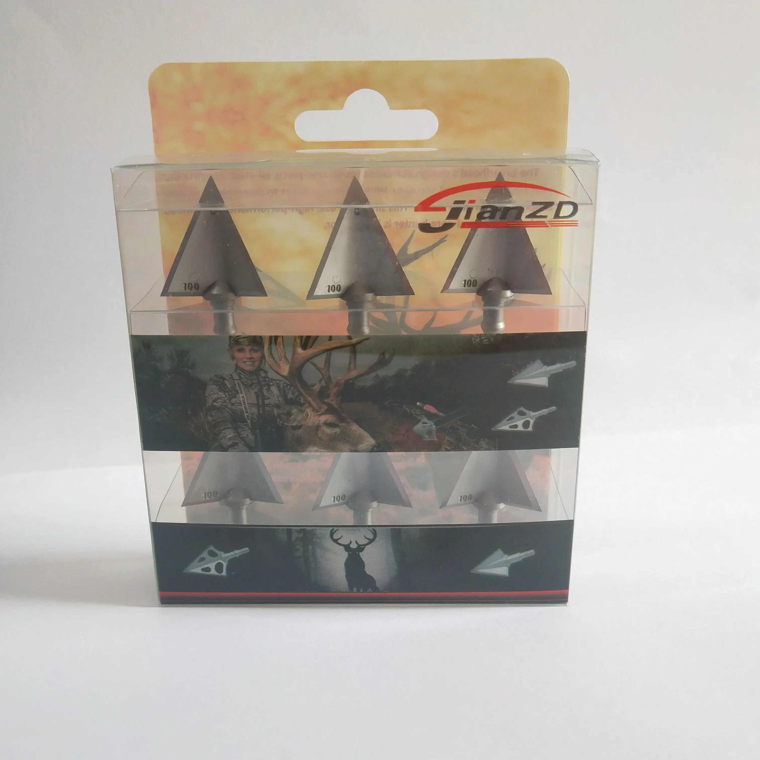 

6PCs Hunting X5 Arrowheads Integral Forming 100 Grain Archery Tough Steel Tips