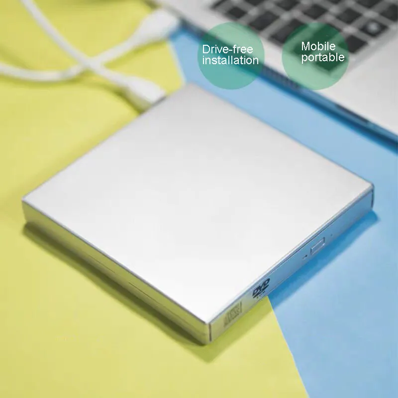 Оптический usb-дисковод внешний DVD коробка горелки discs диски плеер Портативный Ультратонкий cd rom для ПК компьютера