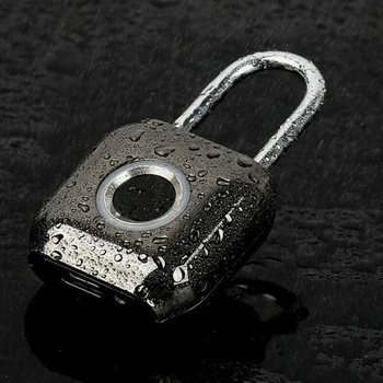 

Security Fingerprint Padlock Tool USB Charging Locker DC 3.7V Zinc Alloy