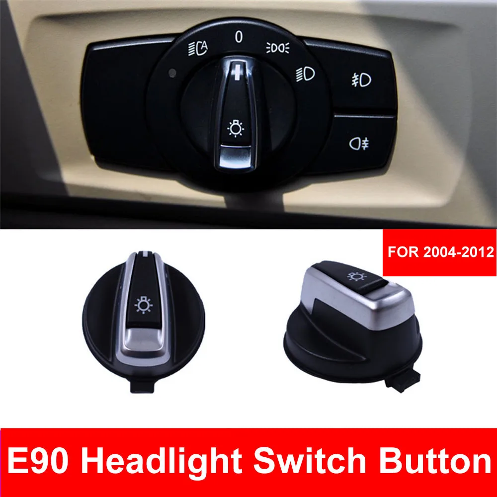 

Car Styling Interior Inner Headlight Head Light Retrofit Switch Button Conversion Cover Cap For BMW 3 series E90 318 320 325 330