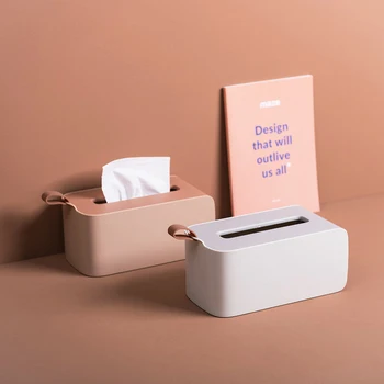 

Multifunctional Tissue Box Paper Towel Organizer Tissue Case Holder Home Table Remote Control Storage Household Supplies