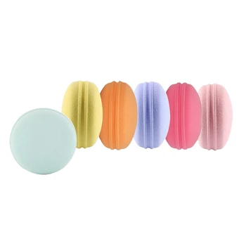 

Beauty Sponge 6Pcs/Set Macarons Foam Cosmetics Makeup Blender - For Liquid Foundation, Concealer, Cream, Powder, Blush