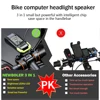 4000mAh Bicycle Front Light Set USB Rechargeable Headlight With Speedometer Horn 800 Lumen LED Bike Lamp Cycling FlashLight ► Photo 2/6