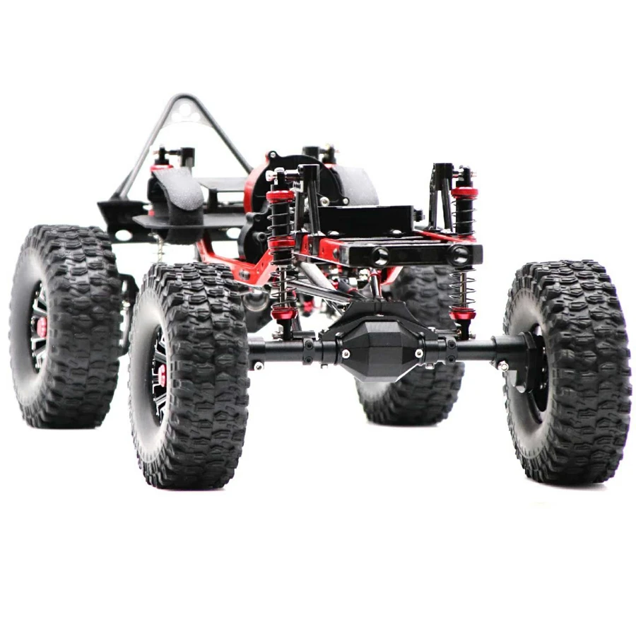 RC 1/10 Рок Гусеничный автомобиль сборный портальный комплект осей металлический передний+ задний Diff заблокированный порталы для 1:10 Axial SCX10 V2 JEEP Wrangler