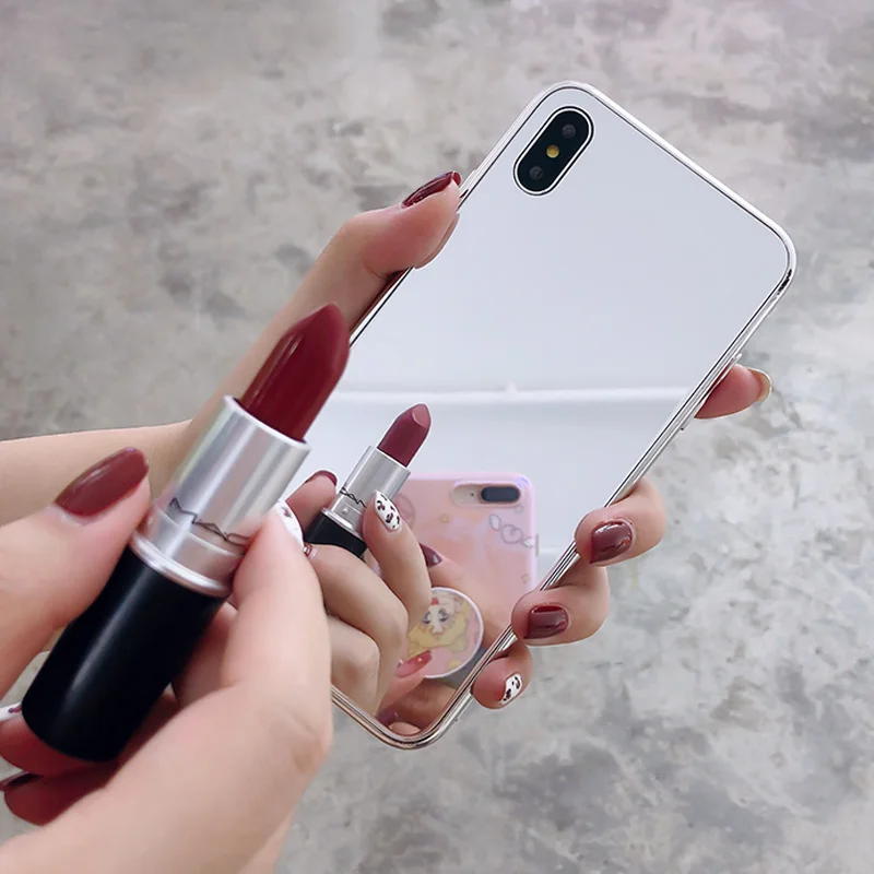 Зеркальный силиконовый чехол для Huawei Honor 20 10 9 Lite 8S 8X 8C 8A 10I 7C Pro | Мобильные телефоны