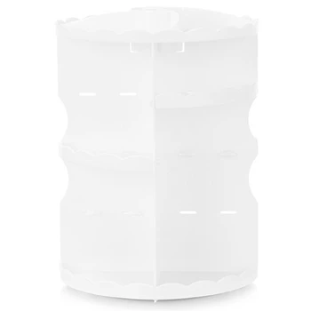 

360-Degree Rotating Makeup Organizer, Adjustable Multi-Function Cosmetic Storage Unit, Fits Different Types Of Cosmetics And Acc