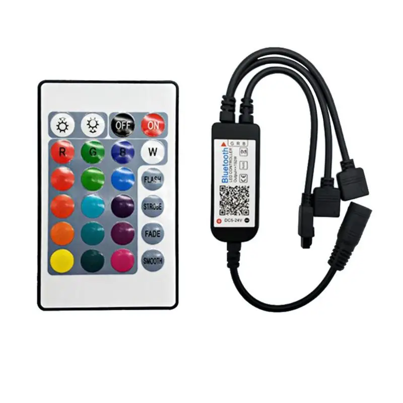 Bluetooth телефон приложение регулятор подсветки LED RGB управление Лер с 24 клавишами ИК пульт дистанционного управления