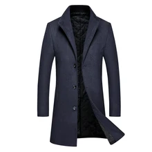 ISurvivor мужские зимние осенние толстые хлопковые шерстяные пальто куртки Hombre мужские повседневные модные облегающие Большие размеры нейлоновое пальто для мужчин