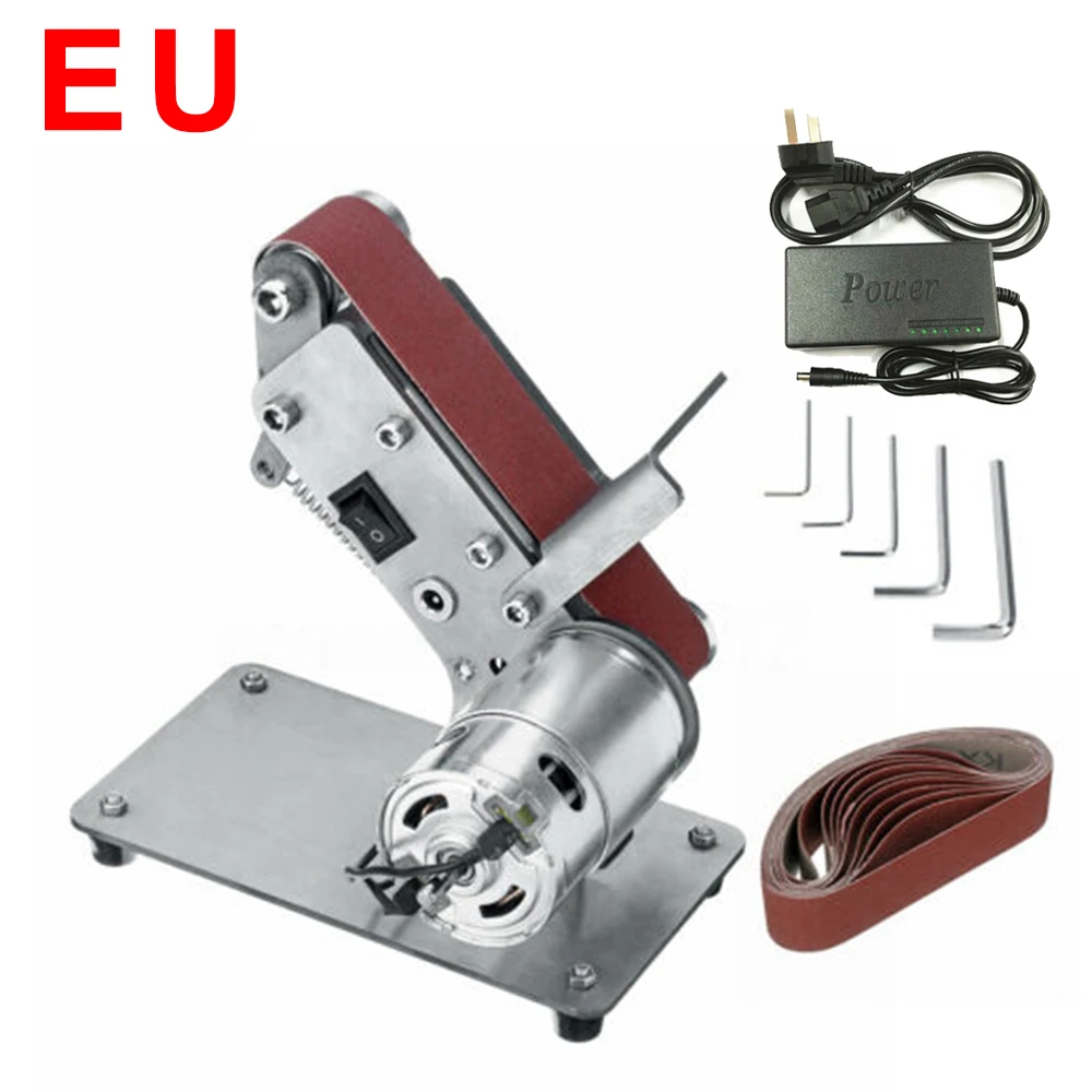 

Mini Belt Sander Bench Multifunctional Grinder Polishing Grinding Machine Buffer