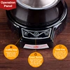 Japanese Style Electric Siphon Coffee Maker 3 Cups Vacuum Coffee Machine Brewer Drip Tea Siphon Glass Pot Filter Espresso Maker 4