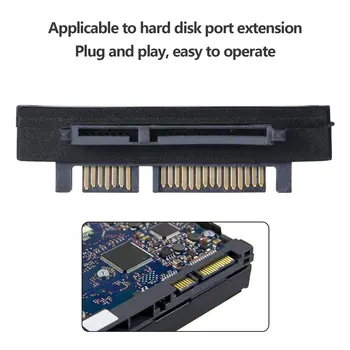 

90 Degree Angled SATA 22 (7+15) Pin Male to Female Extension Computer Adapter Convertor