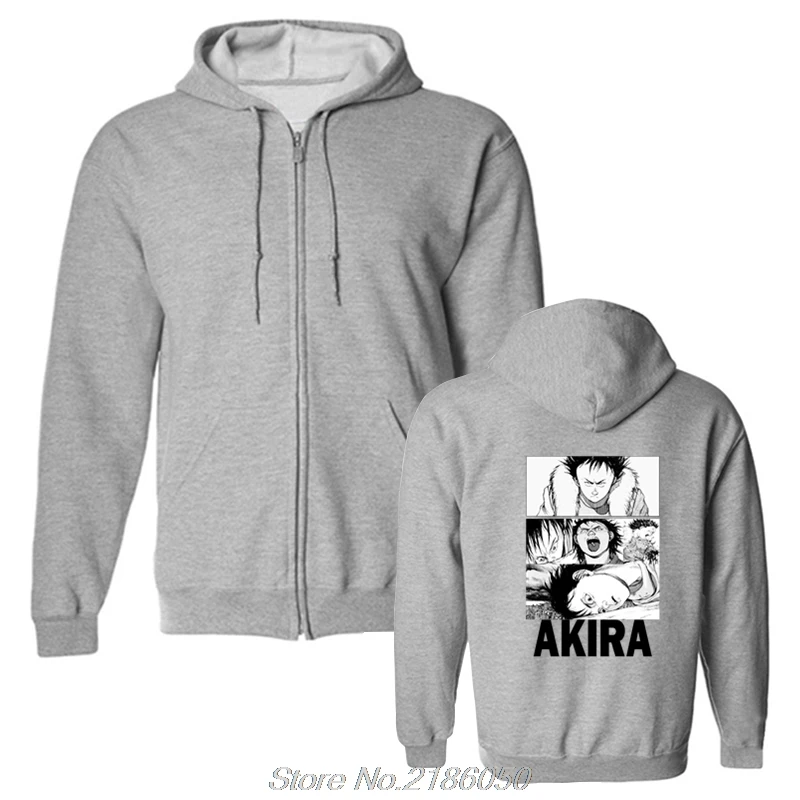 gray Худи Akira Videogame аниме Singlet, хлопок, горячая новинка, мужские флисовые толстовки с капюшоном, уличная одежда - Цвет: gray