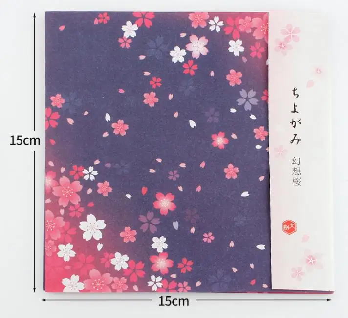1 упаковка, милая квадратная бумага Оригами, двойная сторона, вишневый цвет, складная красочная бумага s, детская ручная работа, сделай сам, скрапбукинг, крафт-Декор - Цвет: 1