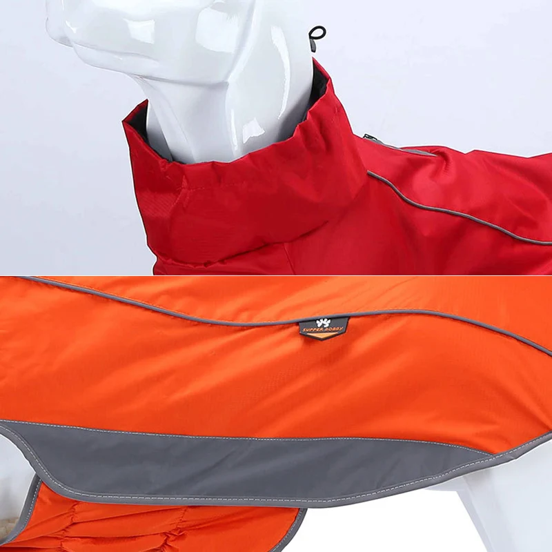 Autumn Winter Big Dog Clothes Warm Fleece Windproof Jacket for Medium Large Dogs Greyhound Weimaraner Pet Coat Clothing Outfit