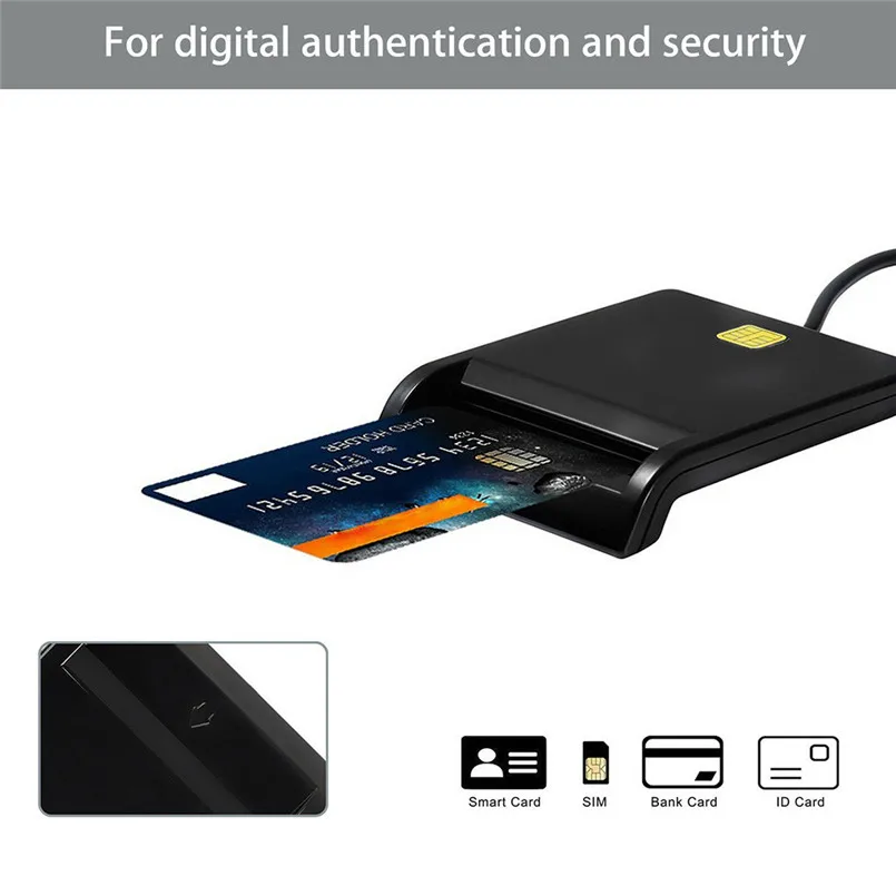 Smart Card Operations Reader of USB Universal Access C-A-C Compatible Mac-OS-W USB Smart Card Reader 40NOV189