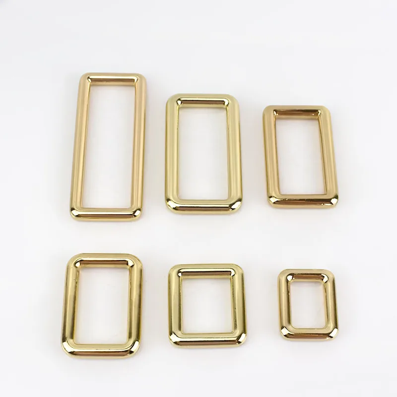 lightgold 10/20 штук Meetee прямоугольник металлическая пряжка для ремня ремень рюкзака ошейник пряжки карабины застежка для сумки поделки кожаный F1-4 - Цвет: lightgold