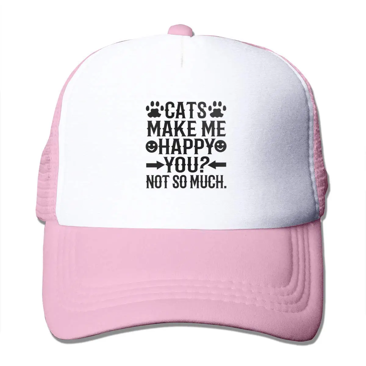 Кошки делают меня счастливым вас не так много сетки бейсболка водителя грузовика Стиль шляпы розовый