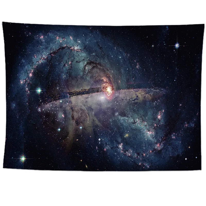 Galaxy психоделический гобелен, Настенное подвесное одеяло, декоративный настенный ковер для гостиной, на заказ