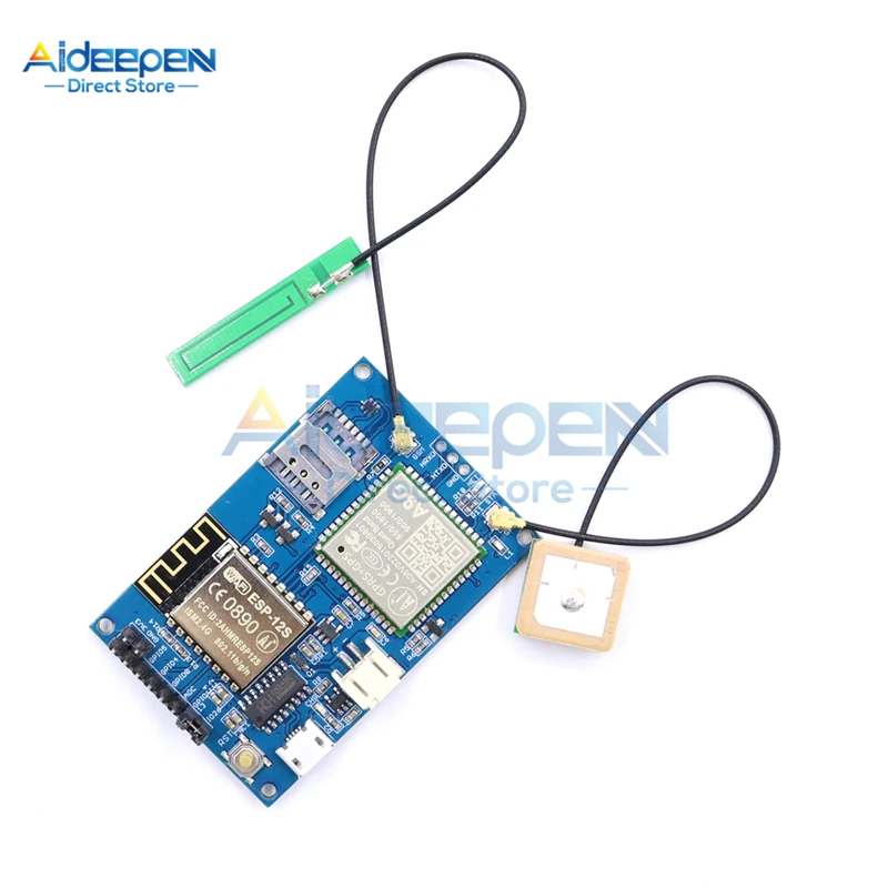 ESP8266 ESP-12S A9G GSM GPRS+ gps IOT Node V1.0 модуль IOT макетная плата с активной gps антенной WiFi сотовая связь gps отслеживание