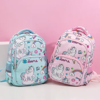 

Pupil schoolbag girl Korean version of cute unicorn waterproof princess backpack new mini backpack backpack