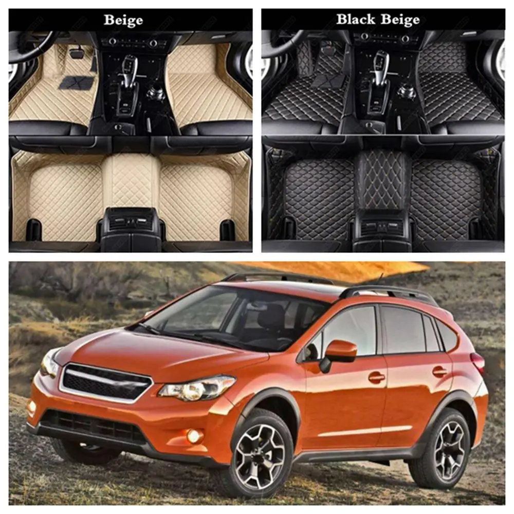 Автомобильные коврики для Subaru WRX STI BRZ Legacy Impreza XV Crosstrek Outback Forester кожаный автомобильный коврик, автомобильный коврик для ног