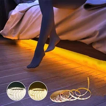 

Led Ribbon Smart Lamp With Motion Sensor 12V Room Waterproof Vanity Tv Cabinet Kitchen Backlight Strips Light For Bedroom Decore