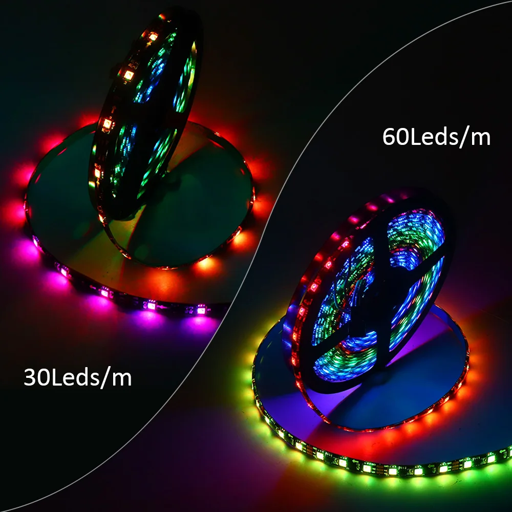 Светодиодная лента для управления музыкой WS2811 Dream color 5050 RGB SP106e RF 1 10 м 12 В 30 60