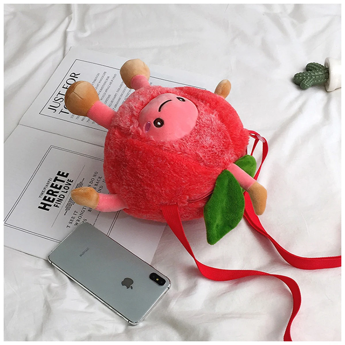 Dadaism милый Kawaii мультфильм арбуз мягкая игрушка-фрукт вишня Мягкие плюшевые куклы игрушки для детей подарки на день рождения плюшевые Кроссбоди Ba
