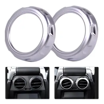 

CITALL Silver 2pcs chrome Rear Armrest Box Air Conditioning Trim Cover for Land Rover Range Rover Sport Discovery 4 2009-2013
