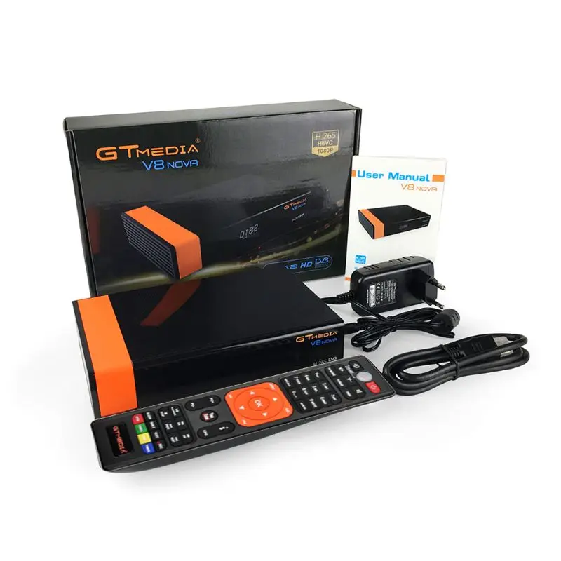 Рецептор Gtmedia V8 Nova Встроенный Wi-Fi питание от freesat v8 супер DVB-S2 1 год Cccam Cline для 1 года tv Box LX9A