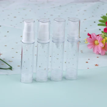 

2pcs 5/10/15ml Empty Airless Vacuum Pump Bottle Refillable Plastic Lotion Travel