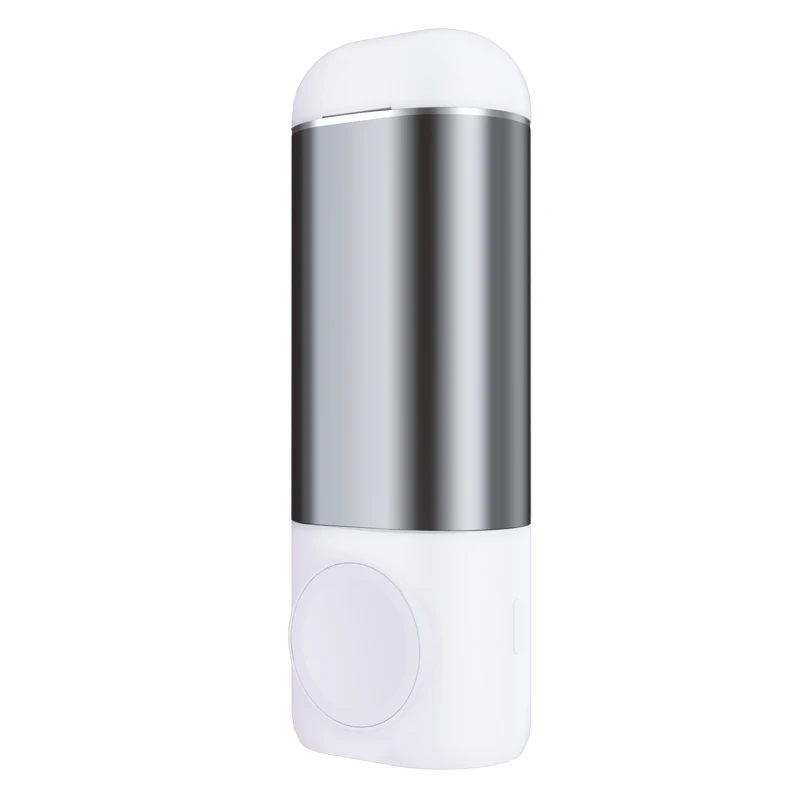 Портативный Qi 5200 мАч беспроводной внешний аккумулятор Быстрый двойной 3 в 1 Наушники зарядное устройство для мобильного телефона Аксессуары для Apple Watch Airpod - Цвет: White Grey