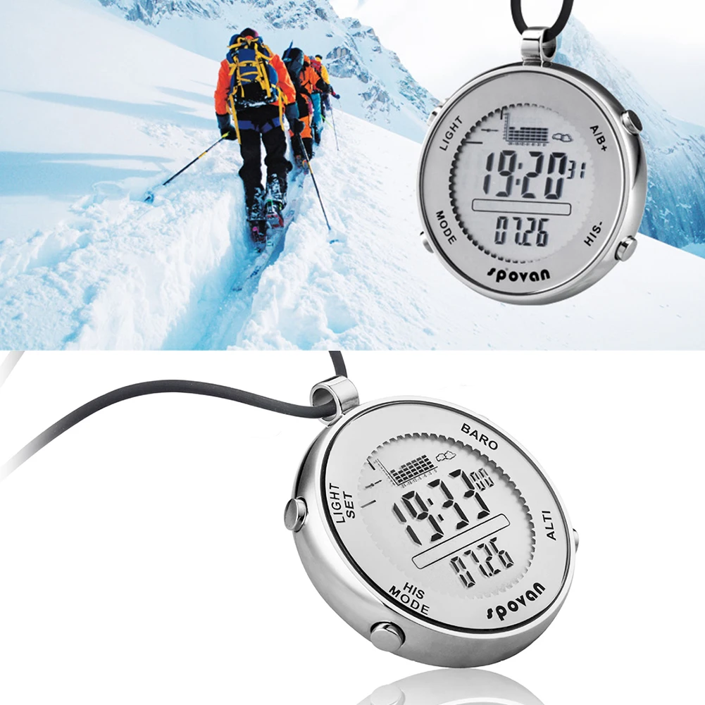 

LED Backlight Hiking Sports Multifunctional Barometer Pocket Watch Waterproof Outdoor Altimeter Camping Smart Unisex Digital