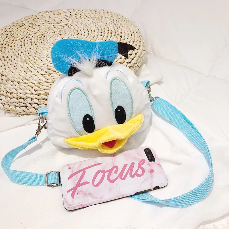 Disney новые сумки модная вышивка милый мультфильм мессенджер Дональд Дак индивидуальность девушка на плечо женская сумка