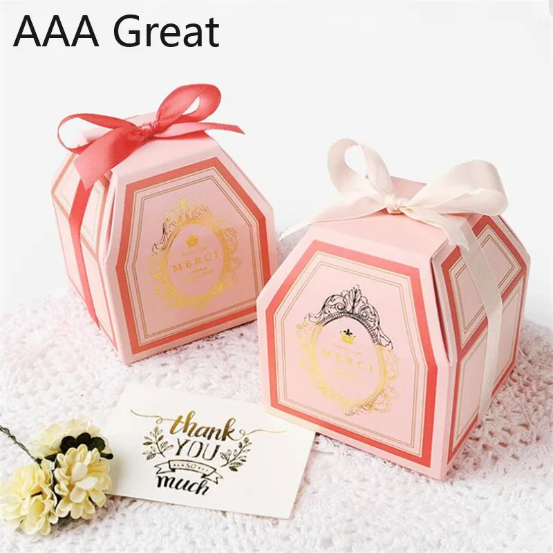 50PCS Candy Box Creative Suger Boxes Gift Boxes for Birthday Wedding Baby Shower 