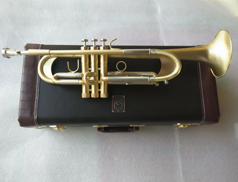 New Bach Trumpet B flat trumpet LT197GS-77 musical instrument heavier type Gold plating Trumpet playing music